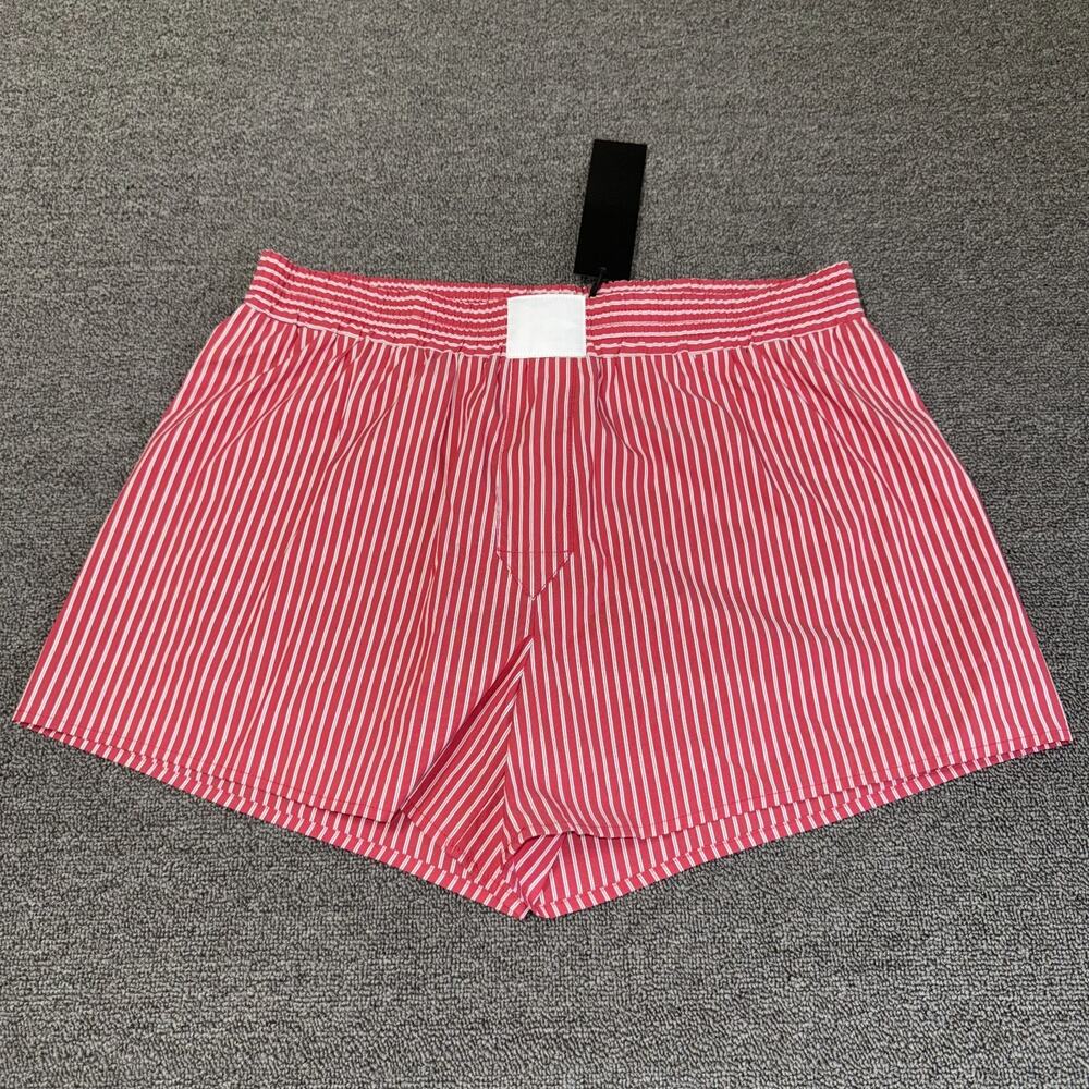 Lioness Cobain Shorts Womens 8 Red White Striped Elastic Waistband 3" Inseam NWT